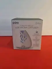 PureSpa Breeze USB Essential Oil Diffuser Color Changing Aromatherapy Fragrance