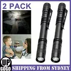 2x Mini Light Pen Micro Tiny Penlight Small LED Torch Tactical Flashlight Bright
