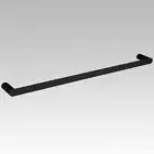 Esperia Matte Black Single Towel Rail 800mm