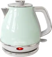 Hervidor eléctrico 1500W, 1.0L, acero inoxidable, retro, protección seca