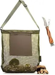 Foraging Bag - Foraging kit with Bag and Knife, Mushroom Bag - Morel Mushroom Bag, Foraging Kit - Mushroom Hunting Bag and Mushroom Knife, Best Mushroom Foraging Kit, Great for Mushroom Decor Lovers