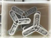 LEGO Parts - Light Bluish Gray Technic, Plate Rotor 3 Blade - No 32125 - QTY 5
