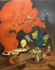 MIKE KUPKA Signed Monsters are Hare Bugs Warner Bros Ltd Ed of 100 on Canvas