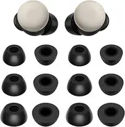 [BLUEWALL] 6 Pairs Foam Ear Tips Compatible with Pixel Buds Pro 2, 6 Pairs S/M/L Sizes Replacement Memory Foam Earbuds Tips, Compatible with Pixel Buds Pro 2 Black
