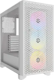 3000D RGB Airflow Mid-Tower PC Case - White - 3X AR120 RGB Fans - Four-Slot GPU
