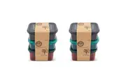 2x 3PK Locknlock Eco Rectangle Airtight Food Container Travel Pantry Storage Set