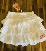 BNWT Girls Mango White Skirt Size 6 With Elastic Waist Party Skirt