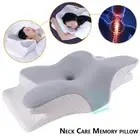 Neck Contour Pillow Memory Foam Sleep Orthopedic Cervical Soft Support Cushion
