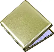 [ARKCHIU] Portable Copper Cigarette Case Pocket Holder for Hold 20 Regular Size Cigarette Gold,One Size