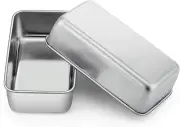 Loaf Pan Set of 2, 9-Inch Bread Pans, Stainless Steel Loaf Toast Baking Pans for
