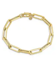 Zoe Lev 14K Yellow Gold Extra Large Paper Clip Chain Bracelet