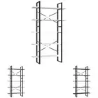 5-Tier Book Cabinet Grey Engineered Wood Storage Rack Bookcase Stand vidaXL