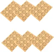 VALICLUD 12 Pcs Paper Heart Adhesive Labels for Baking Decorative Food Wrapping Stickers Stationery Tags for Cookie Packaging and Personal Touch