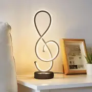 Modern Table Lamp, LED Bedside Lamp with USB Port, Touch Stepless Dimmable Night