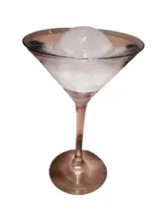 Display Faux Food Prop Martini With Round Ice Cube New