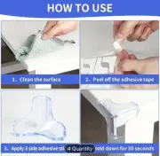 Self Adhesive Table Edge Guard T Shape Furniture Corner Protection Desk Bumper