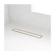 Signature Hardware Cohen 24" Tile Insert Linear Shower Drain - Polished Brass