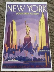 New York Souvenir Album Metropolis Poster 11 x 17 (111)