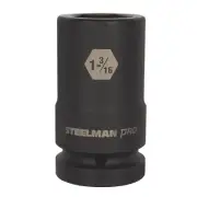 Steelman Pro 1 in. Drive 1-3/16 in. 6 Point Deep Impact Socket 79396