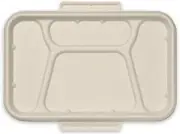 Biocane 4 Compartment Takeaway Base Lid 300 Pieces Set, Natural