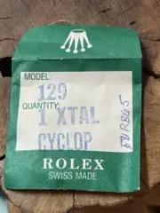 Vintage Rolex ladies Datejust watch genuine crystal 129 acrylic with cyclops NOS