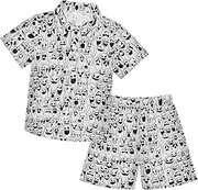 [Caihoyu] Little & Big Boy's Short Sleeve Shirt Top+shorts Suits Toddler Little Boys Outfit Infant Little Boy Gift
