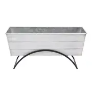 ACHLA Odette Stand With Medium Flower Box, Cape Cod White - C-20W-S