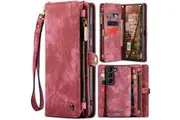 Samsung Galaxy S24 5G CaseMe 008 2-In-1 Wallet with Detachable Cover, 8 Card Slots + Zip Pocket