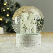 Personalised Globe. Christmas Village Snow Globe. Christmas, Xmas 2024.