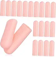 minkissy 10 Pairs Finger Protection Gel Finger Cots Gloves Fingertip Protectors Finger Gloves Cots Finger Support Covers Mens Glove Medium Toe Cover Sebs Men and Women