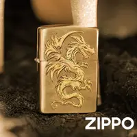 在飛比找蝦皮商城優惠-ZIPPO 飛龍防風打火機 美國設計 官方正版 現貨 禮物 