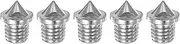 [uxcell] 5pcs Track Spikes 1/8 Inch Alloy Steel Lightweight Replacement Spikes for Middle Long-Distance Running Track Shoes, Silver Tone