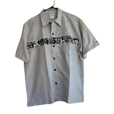 NWT Vtg 1997 Murf Wear Hawaiian Shirt Mens M Maui Series Gray Tutorial USA Made