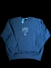 Undefeated UNDFTD Mens Crewneck Sweater XL Admiral Blue New Crew Neck Roots