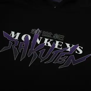 Rakuten Monkeys X福音戰士 新世紀帽T-黑