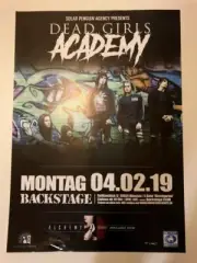 Dead Girls Academy Concert Poster A1 München Backstage 4.2.2019