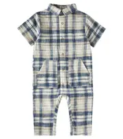[Rylee + Cru] Rylee + Cru Baby Rhett plaid cotton jumpsuit M 6-12 multicoloured