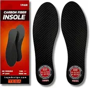[Tega] Carbon Fiber Insole (A Pair) - for Turf Toe, Foot Fractures, Hallux Rigidus and Limitus - Rigid Shoe Insert for Sports, Hiking, Trekking, Basketball, Running - Alternative to Post Op Shoe (225 mm)
