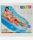 Intex King Kool Lounge Inflatable Swimming Pool Lounger w/Headrest & Cupholder
