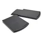 Kitchen Sliding Shelf - Countertop Pull-Out - Easy Gliding, Black - Pack of 2