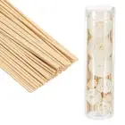 25CM/10Inch Reed Diffuser Stick, 50 Pack Refill Sticks with PET Bottle, Wood