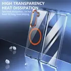 For Samsung Z Fold 6 5 4 3 Magnetic Hard PC Rugged Clear Case + Screen Protector