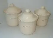 Remembrance by PFALTZGRAFF 3 Pcs Canister Set Flour, Sugar & Coffee/Tea New