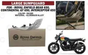 Sumpguard Large Silver For "Royal Enfield Bear 650, Gt 650/ Interceptor 650"