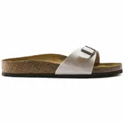 Birkenstock Madrid Birko-Flor Sandals - Narrow - Graceful Pearl White