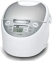 Tiger 5.5 cup JAX-S10A Multi-Functional Micro Computing Heating Rice Cooker, Slow Cooker, Food Steamer, Programmable Multi Cooker with LCD Display Made in Japan - Australian Model