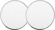 ACROPIX Universal 4" Car Speaker Grills Cover Mesh Round 4 Inch Audio Speaker Subwoofer Guard Protector Case Iron Plating Silver Tone White - Pack of 2