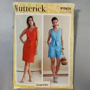 Butterick Pattern R10634 Misses Romper Dress Wrap Back Lisette 6 - 14 UNCUT