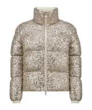 Moncler Anternes Sequinned Padded Jacket 0,1,2,3 gold