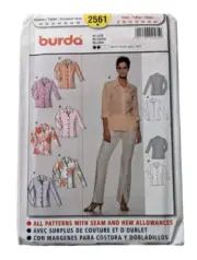 Burda #2561 Sewing Pattern UNCUT Semi fitted Shirt sizes 8 - 20